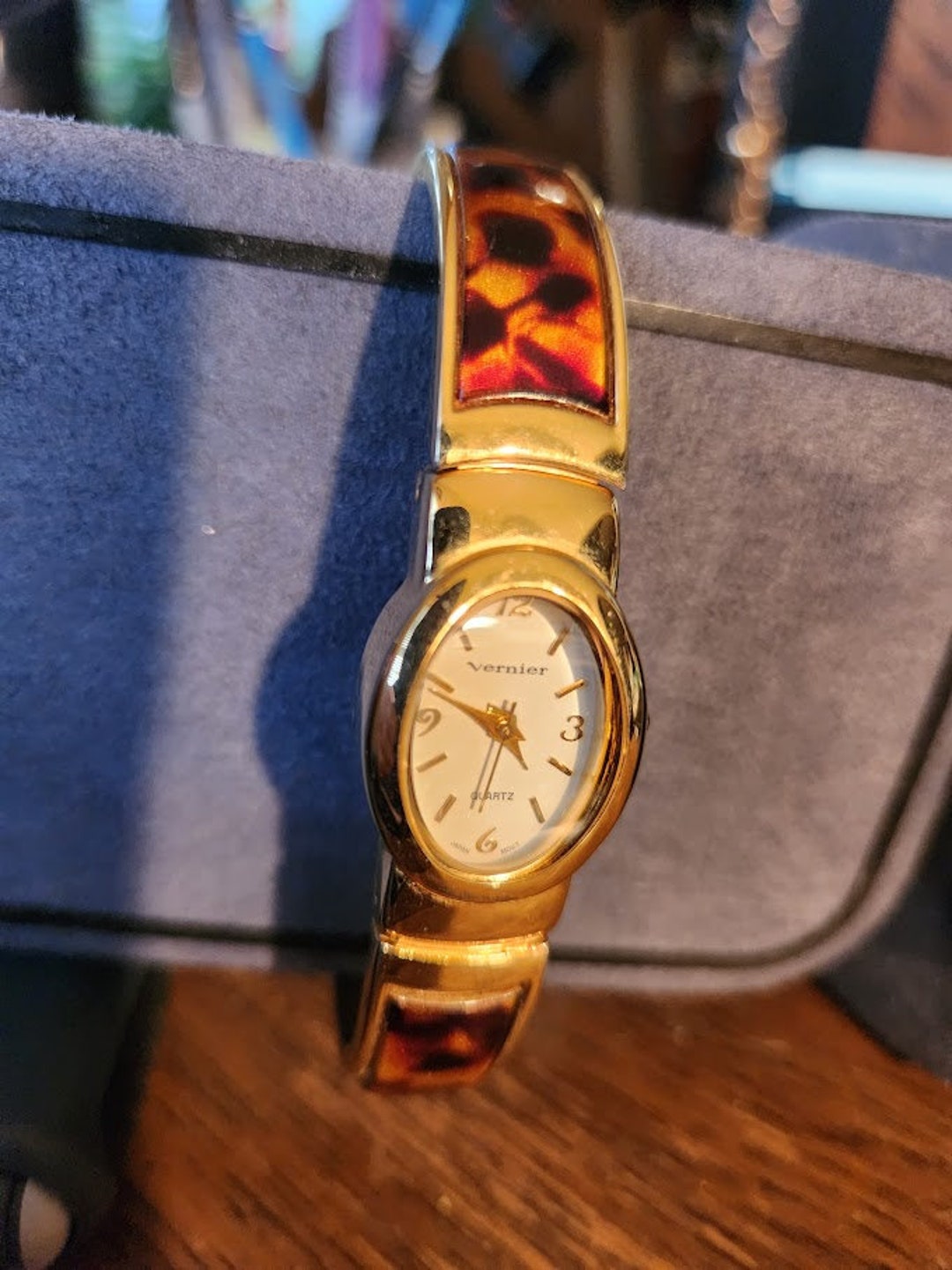 Women's Vernier Tortoise Quartz Watch Etsy