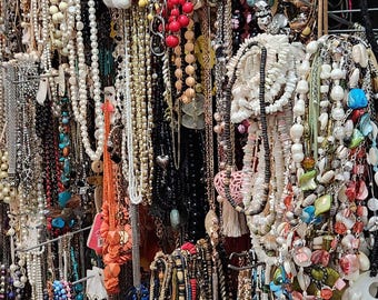 2 lbs. Wearable Jewelry Mixed Lot | Vintage to Modern Costume, Resellers Lot