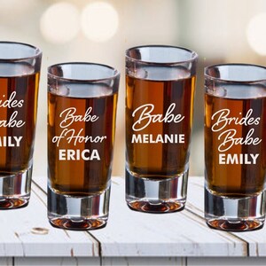 Personalized Bridesmaid Shot Glass Gifts, Bridal Party Shot Glasses, Bridesmaid Proposal Gifts, Engraved Bridesmaid Gifts, Maid of Honor