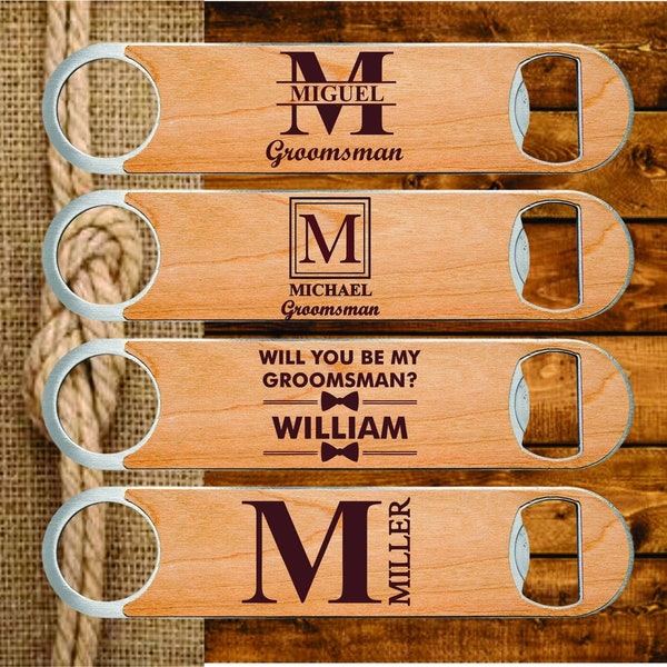 Groomsmen Gift, Beer Bottle opener, Groomsmen Proposal, Custom Groomsman Gift, Best Man Personalized bottle opener, Bachelor party gift