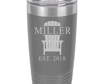 Personalized Insulated Tumbler Beach Theme Gift, 20 oz. Vacuum Insulated Tumbler with Lid, Insulated Tumbler Groomsman Gifts,Bridesmaid Gift