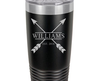 Our Tribe Insulated Tumbler Gift for Couples , 20 oz. Vacuum Insulated Tumbler with Lid , Insulated Tumbler Wedding gifts for couples