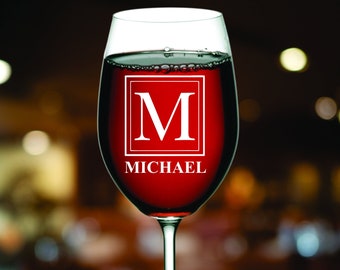 Personalized Stem Wine Glass , Custom Wine Glass with Name , Engraved Wine Glass, Engraved Wine Glasses, Mom Gift, Stem Wine Glass
