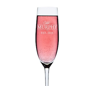 Custom Engraved Personalized Champagne Flute, Custom Wedding Champagne Toasting Glass,Personalized Wedding Toasting Flutes