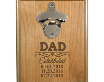 Pine Trees Bottle Opener Stainless Steel Engraved Woodlands Gift
