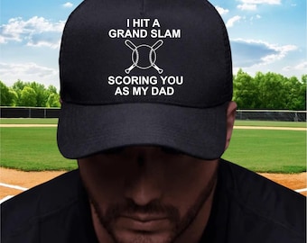 Custom Baseball Dad Hat, Personalized Father's Day Gift, Cap for New Dad, Trucker Cap Dad, New Dad Gift, Gift from Son or Daughter, For Papa