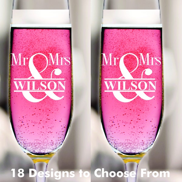 Wedding Champagne Flutes Etsy