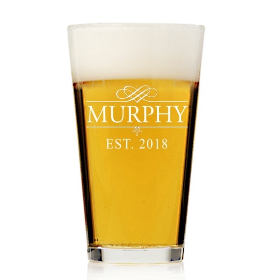 Custom Engraved Personalized Pint Beer Glass Engraved Beer Etsy