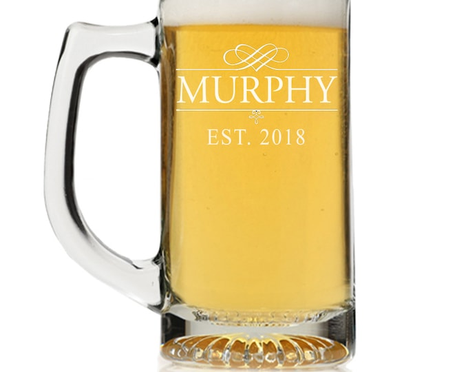 Custom Engraved Personalized Beer Mug Glass, Custom Beer glass,Personalized Beer Glass Gift,Engraved Beer Mugs,Groomsman Gifts