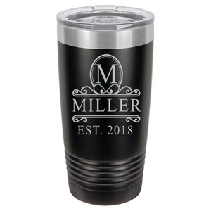 Engraved Insulated Tumbler Gift Personalized, 20 oz. Vacuum Insulated Tumbler with Lid , Insulated Tumbler Groomsman Gifts, Bridesmaid Gifts
