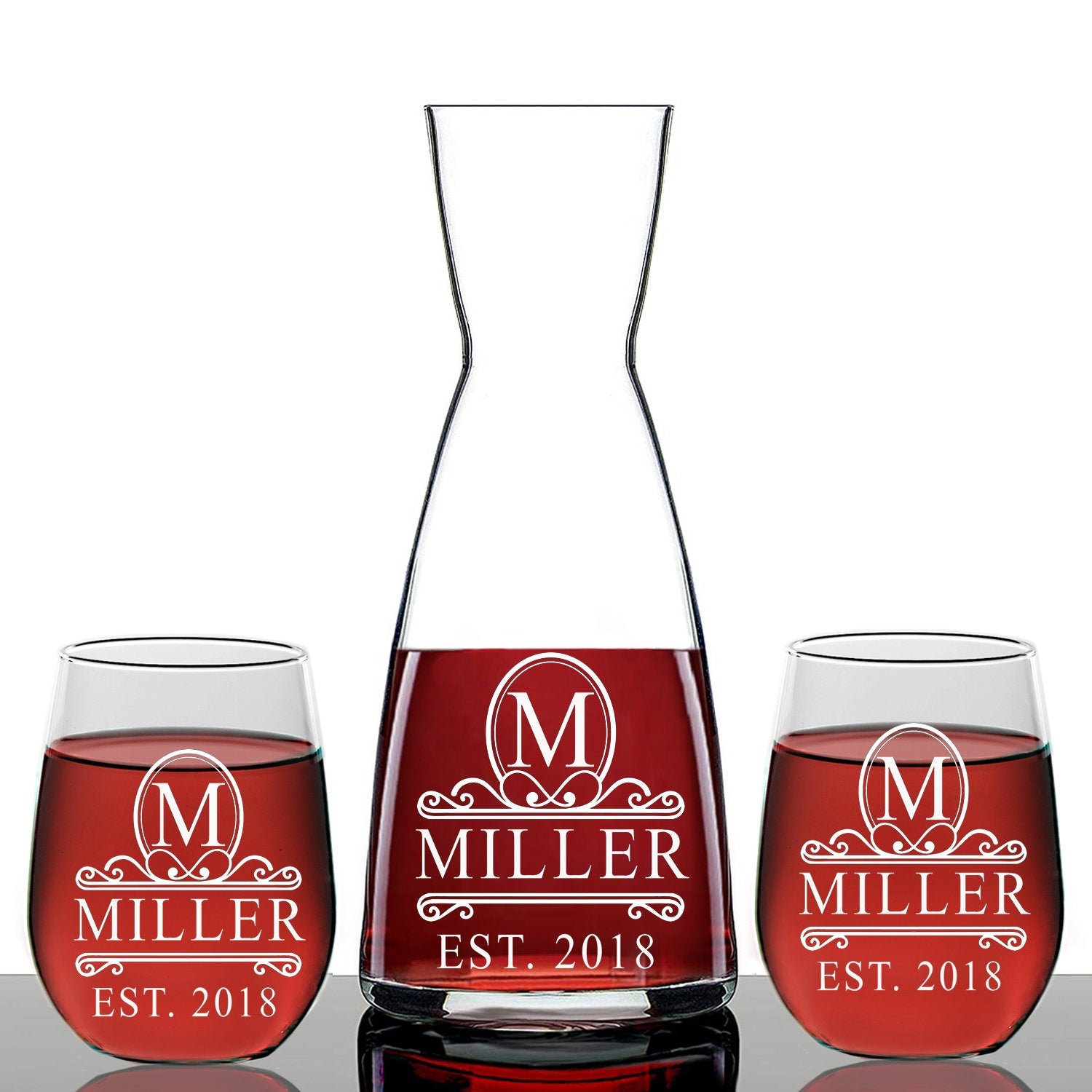 Personalized Decanter Gift for couples Wine Wedding Decanter Etsy