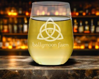 24 Custom logo Wine glasses
