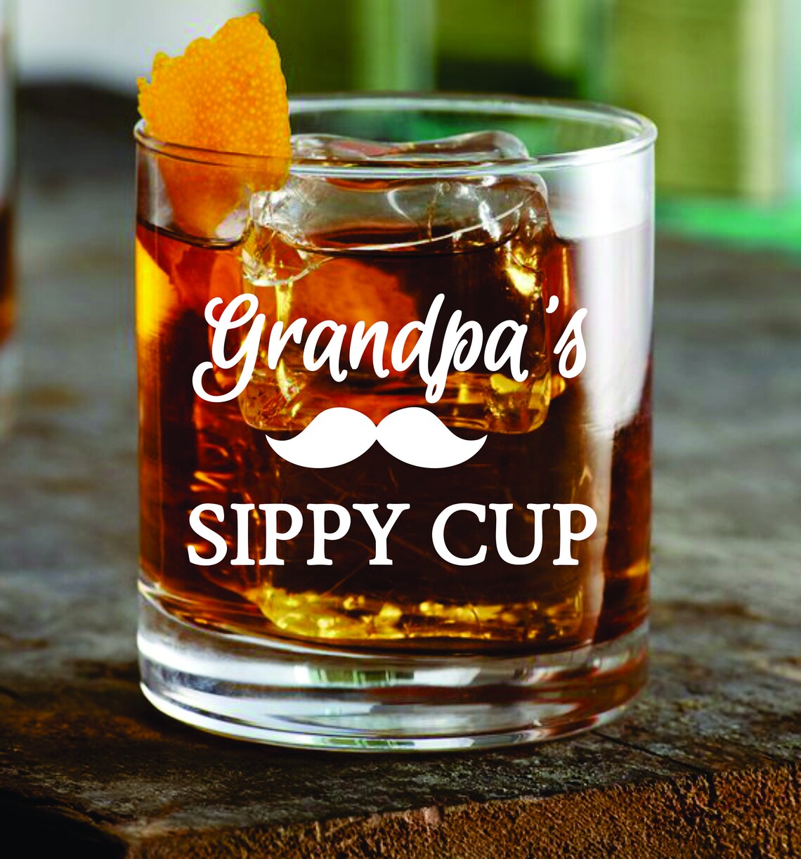Father's Day Whiskey Glass Daddy's Sippy Cup Custom Etsy