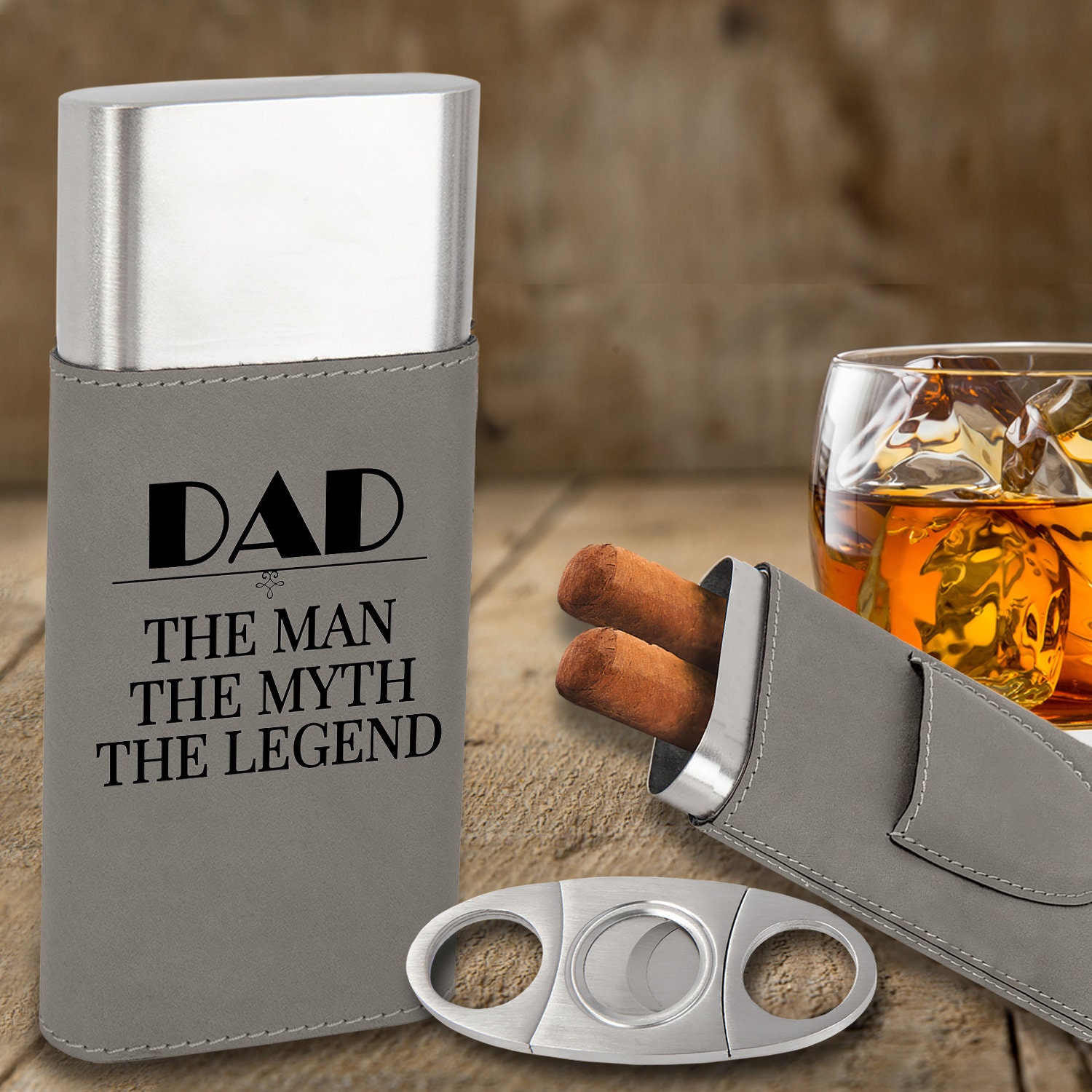 Custom Cigar Case Father's Day gift Engraved Cigar Box Etsy