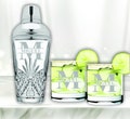 Custom Engraved Cocktail Shaker Set, Rocks Martini Glasses, Personalized Martini Cocktail Shaker, Father Chirstmas Gift, Gift for Woman, Men