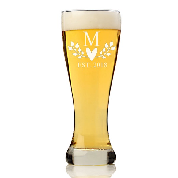 Custom Beer Glasses Etsy