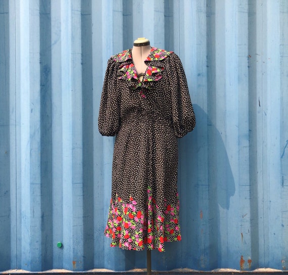 PLUS SIZE- 1980’s Susan Tudor dress