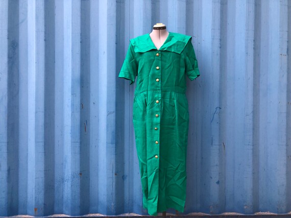 PLUS SIZE- 1980’s Talbots captains dress