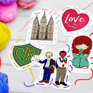 LDS Sewing Card Printables Print &amp; Cut Digital File - Etsy