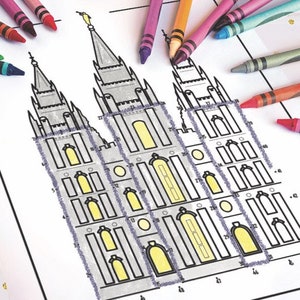 LDS Dot to Dot Printables Digital File - Etsy