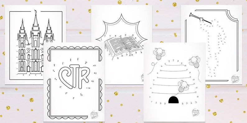 LDS Dot to Dot Printables Digital File - Etsy