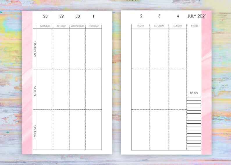 Editable Weekly Printable, for the Compact Size Planners, Franklin ...