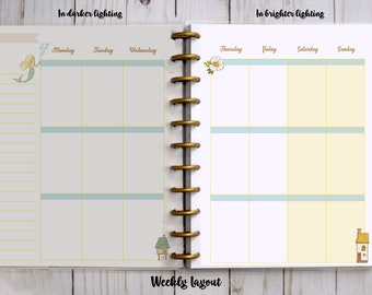 Planner printables, weekly inserts, planner pages, planner inserts, happy planner, day runner, franklin covey, filofax, day timer, kikki k