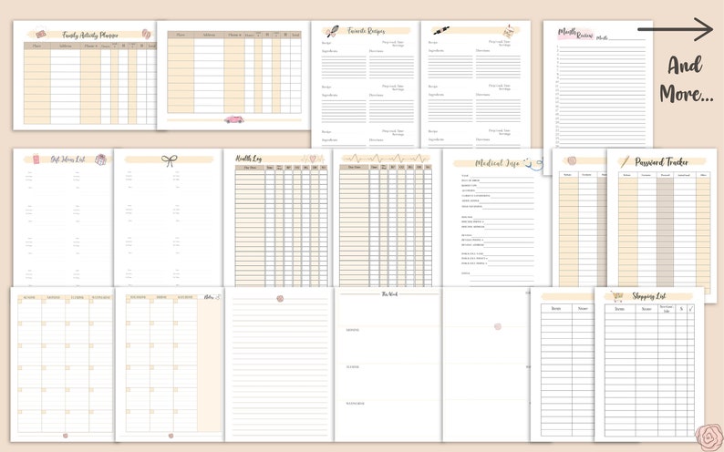 My Life Planner Planner Printable Planner Planner Bundle - Etsy
