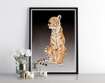 Tiger Wall Decor| Printable Wall Art | Wall Art Prints | Digital Instant Download Portraits