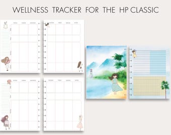 Happy Planner Classic Wellness Tracker, Printable Fitness & Meal Log