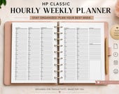 Hourly Weekly Planner Printable | HP Classic Inserts | Week on 2 Pages