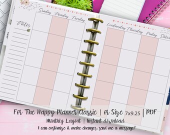 Planner Printables Weekly &amp; Monthly Inserts for the A4 | Etsy