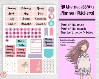 Digital Printable Planner Stickers, Planner Stickers, Planner Printable Stickers, Planner Accessories, Planner Necessities,