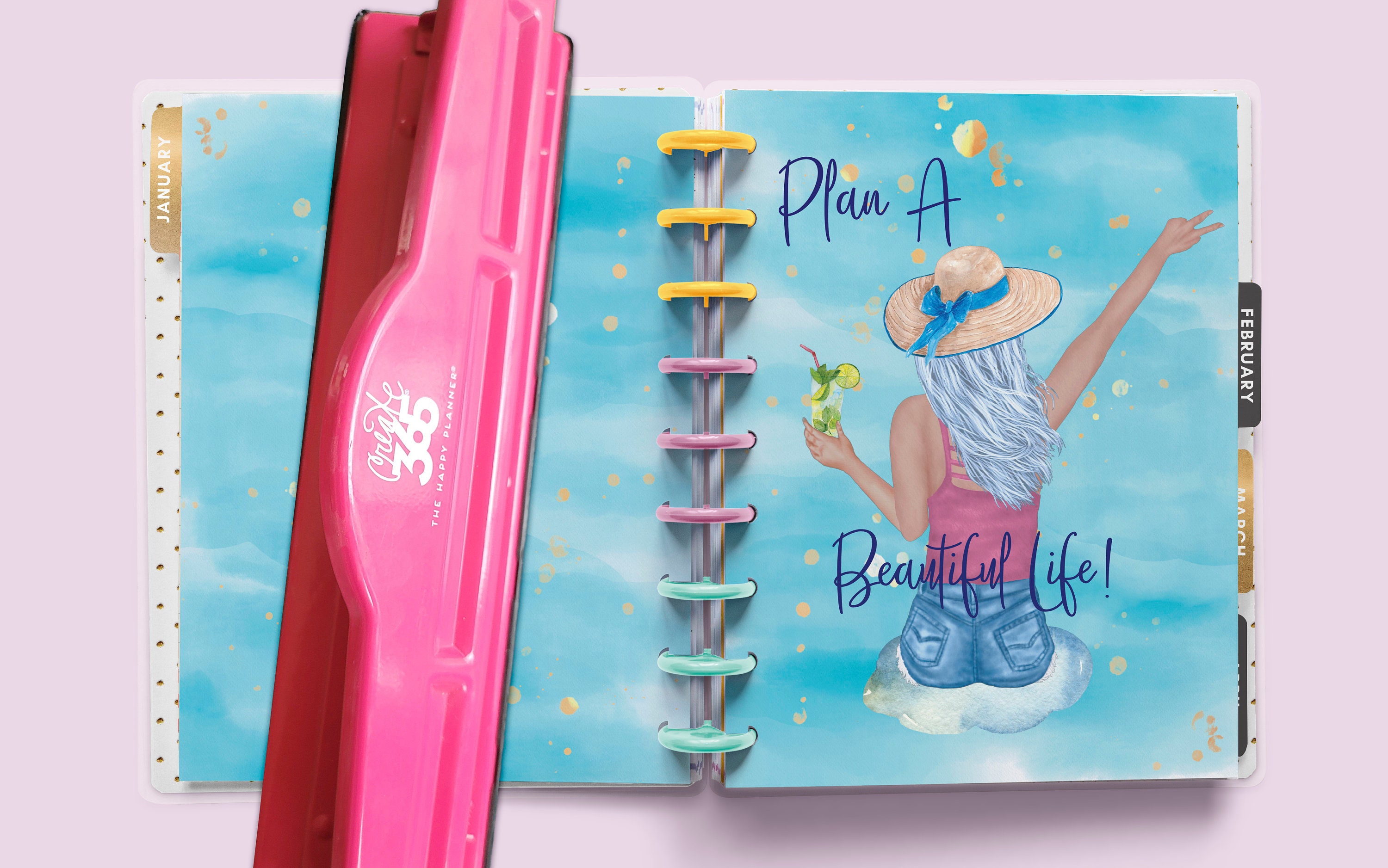 Printable Happy Planner Classic Cover for Size 7x9.25 Planners, Planner