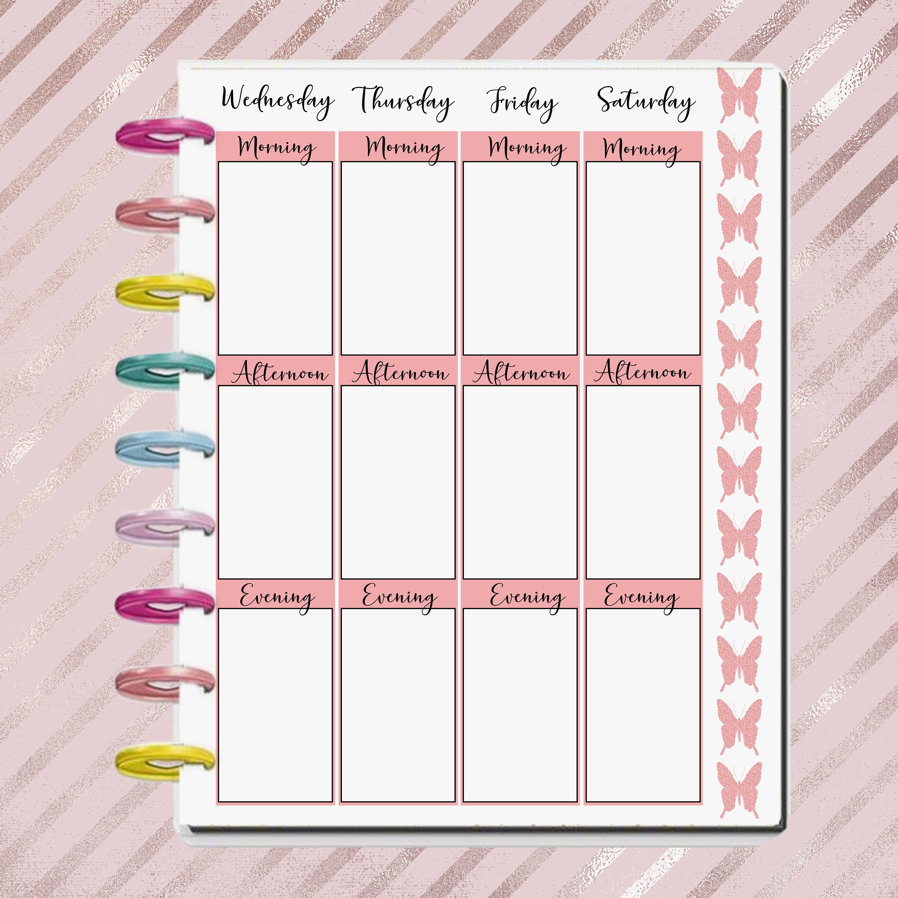 Planner Printables for the HAPPY PLANNER Classic Pink Glitter ...