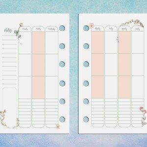 Kate Spade Pocket, Planner Printables, Weekly Inserts, Note Refill ...