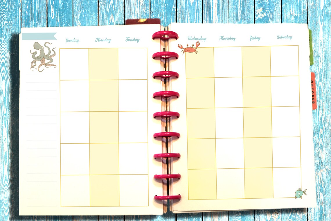 Planner Printables for the Happy Planner Classic Monthly - Etsy