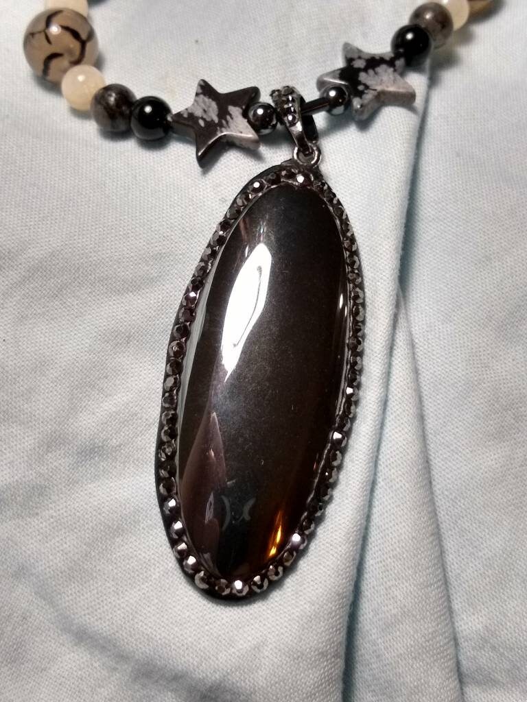 Scrying crystal necklace Clearance