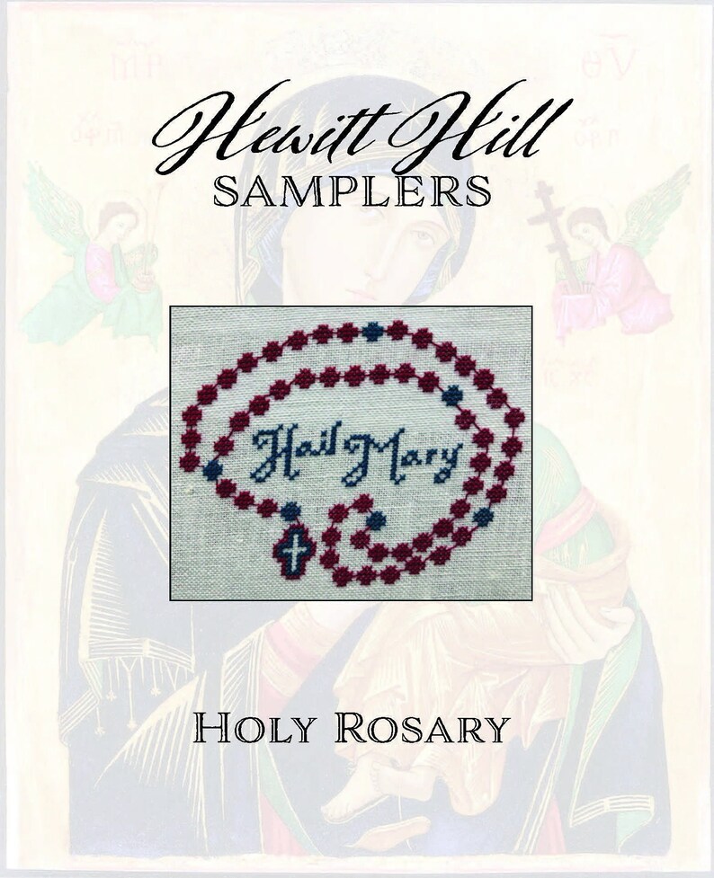 PDF: Holy Rosary Hail Mary Cross Stitch Pattern by Hewitt ...