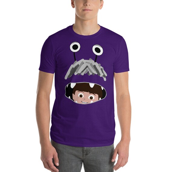 Boo In Monster Costume Monsters Inc Short Sleeve T Shirt Etsy