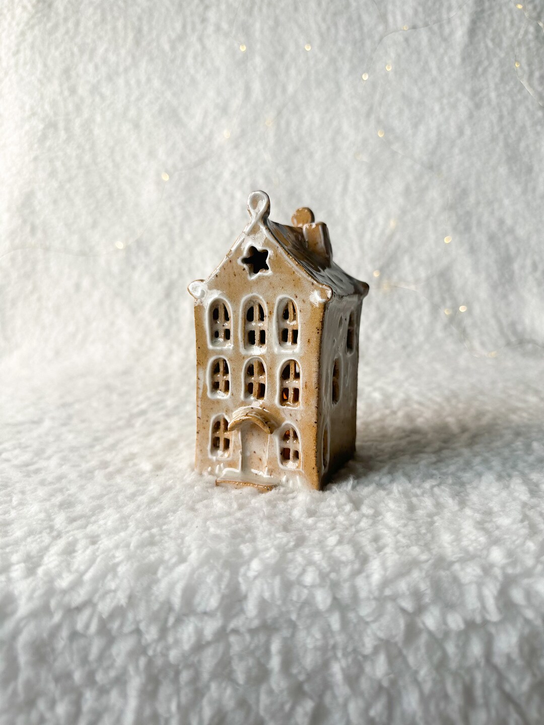 Christmas Cottage Gingerbread House Tealight Holder Etsy