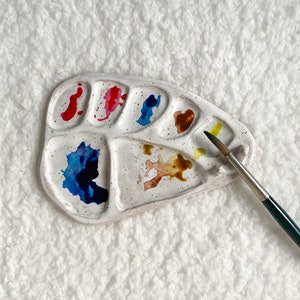 Ceramic Paint Palette Handmade Ceramic Palette Paint Tray 