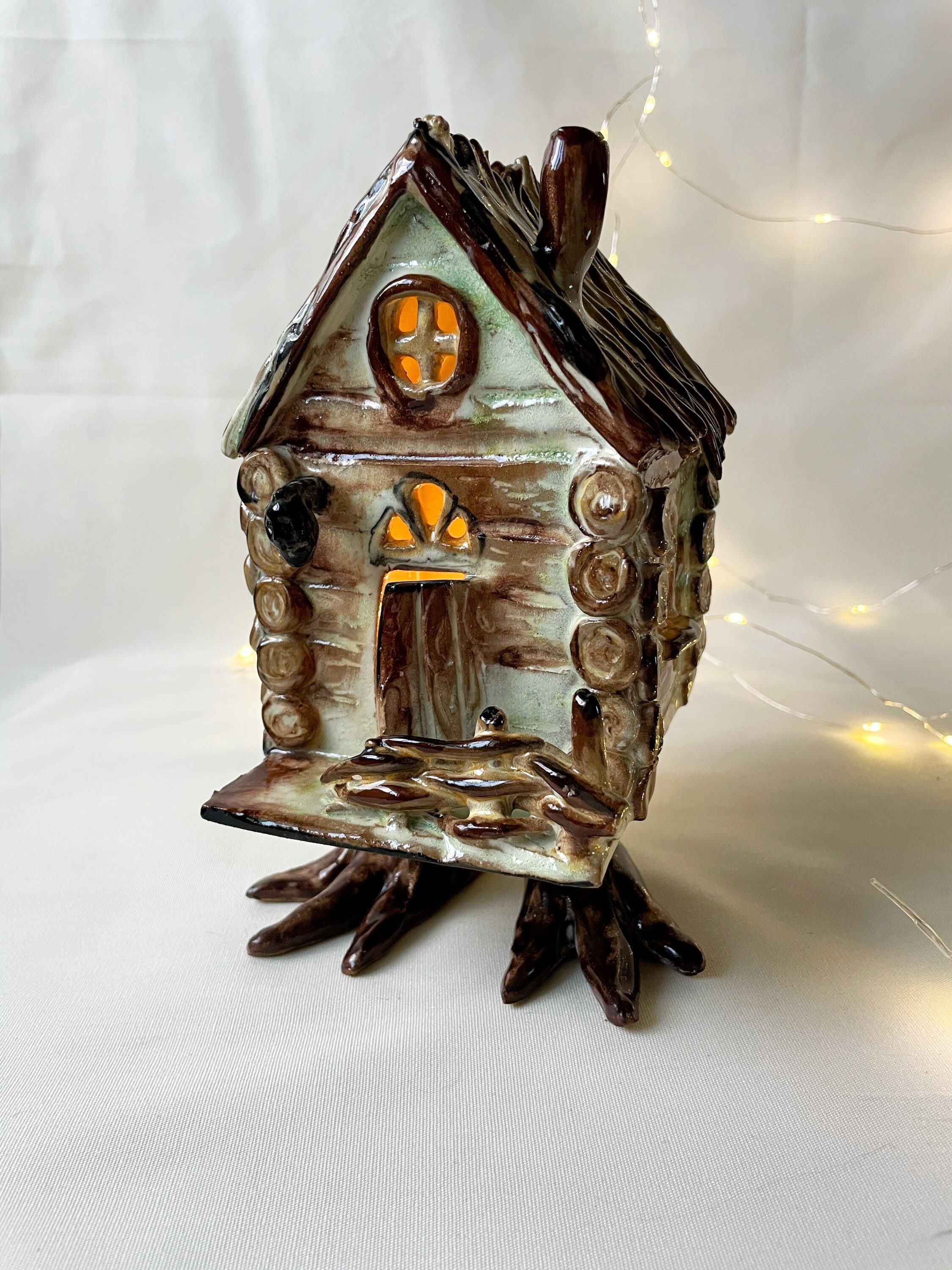 Tea Light Holder Casa de brujas Casa Baba Casa de - Etsy España