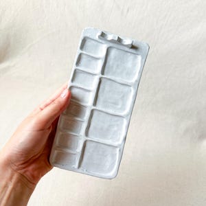 Watercolor palette, aquarelle palette, Ceramic Paint Palette,  Ceramic Palette, Paint Tray, Artist gift, paint mixing tray