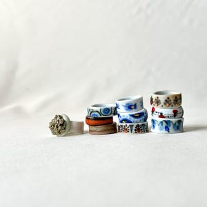Ceramic Ring, US Size 6 Ring, Ceramic Jewelry, Handmade ceramic Ring, Minimalist Ring, Handmade Jewelry, gold luster ring, stoneware ring