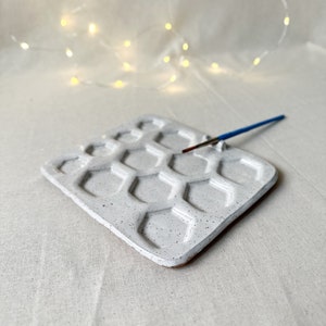 Watercolor palette, aquarelle palette, Ceramic Paint Palette,  Ceramic Palette, Paint Tray, Artist gift, paint mixing tray