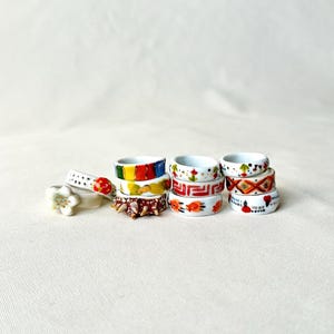 Ceramic Ring, US Size 9 Ring, Ceramic Jewelry, Handmade ceramic Ring, Minimalist Ring, Handmade Jewelry, porcelain ring