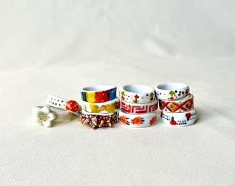 Ceramic Ring, US Size 9 Ring, Ceramic Jewelry, Handmade ceramic Ring, Minimalist Ring, Handmade Jewelry, porcelain ring