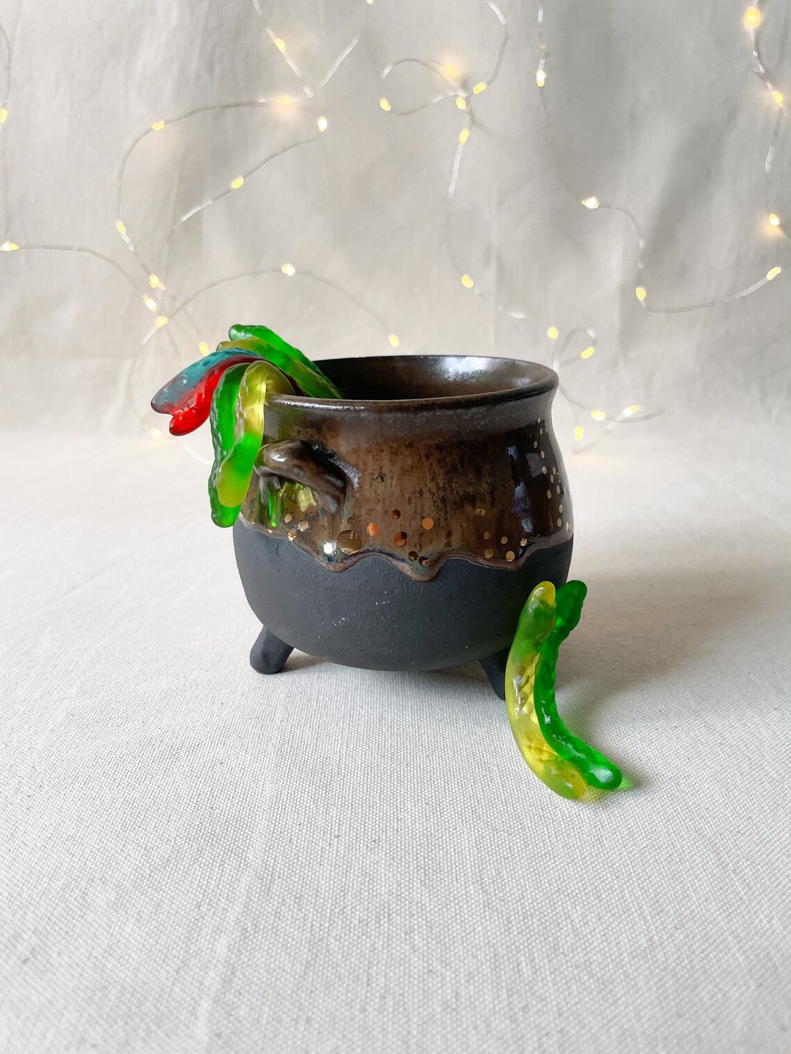 Ceramic Cauldron Dark Cauldron Cauldron Bowl Serving Bowl Etsy