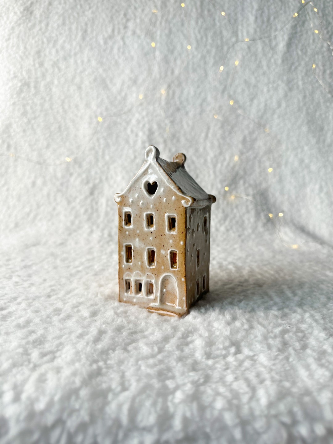Christmas Cottage Gingerbread House Tealight Holder Etsy